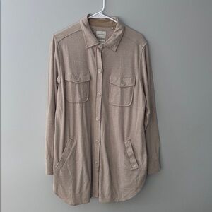 7 Diamonds Generation Plaid Soft Knit - Beige Herringbone - Size M